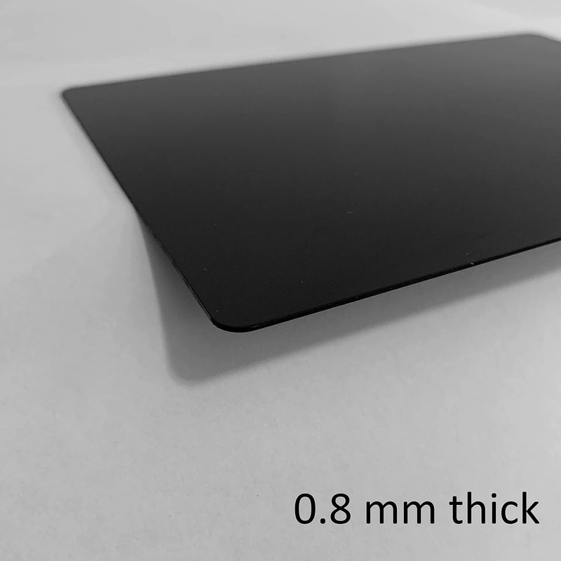 Metal Engraving Blanks for Etching w/Silhouette Cameo 4 Pro Plus, Brother Scan and Cut, Maker, Explore Air 2 or Laser Engraving Blanks - Anodized Aluminum Sheet Metal & Plates for Crafting- 10 Pack Black 3.3 x 2.1 inches