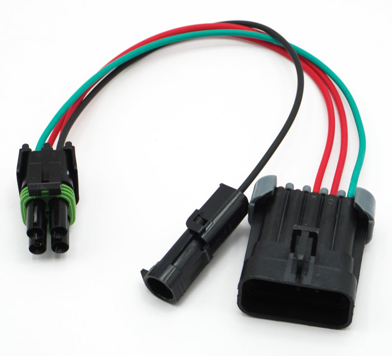 4-Pin to 10 Pin,1-Pin Weather-Proof Adapter Harness Pigtail for Western Fisher Snow Plow Adapter Harness 29047