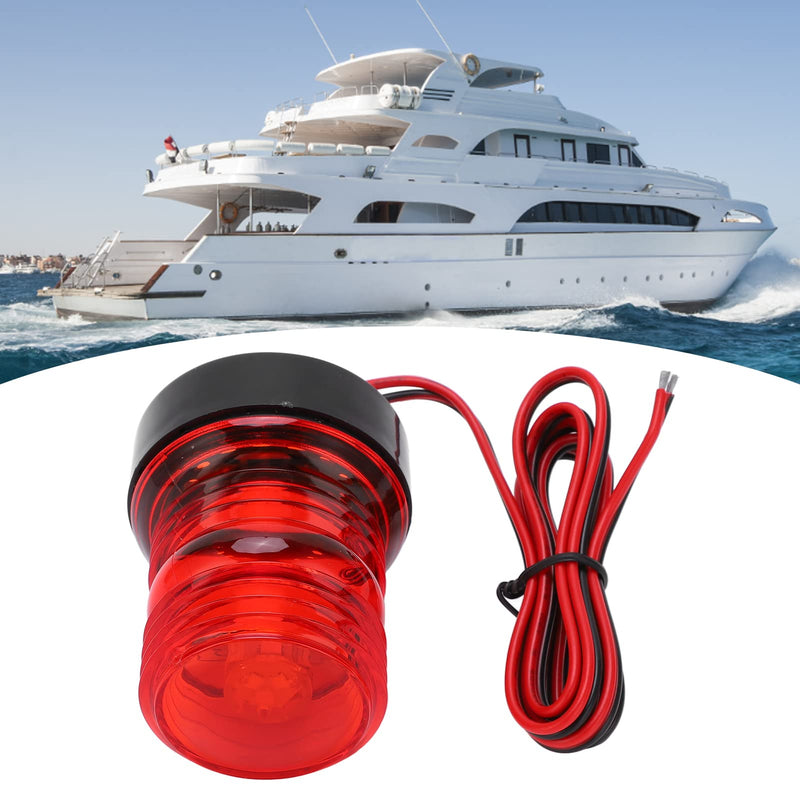RiToEasysports Led Boat Navigation Light, Red Light 360 Degree All Round Anchor Light Marine Stern Light For Sailing Dc 12V‑24V Boating