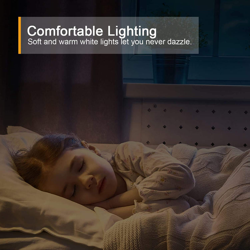 Lyridz Rechargeable Battery Night Light, Stick on Mini Motion Sensor Light Indoor Warm White 1-20LM LED Light with Stepless Adjustable Brightness for Bedroom, Kitchen, Stairs, Hallway, 2-Pack A. Warm White