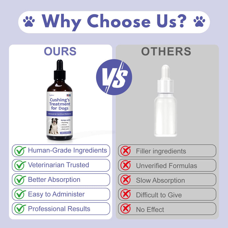 Adrenal Balance for Dogs with Cushing’s | Supports Healthy Adrenal Function & Balanced Cortisol Levels | Helps with Excessive Panting, Thirst & Urination | 2 fl oz