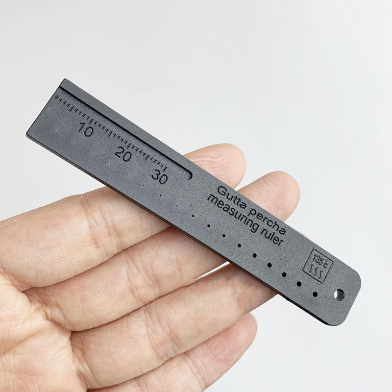 1 Piece Dental Endo Ruler for Gutta Percha,Endodontic Span Measuring Scale Rules,Plastic Gauge for Gutta Percha Points