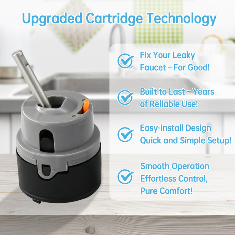 RP50587 Cartridge Replacement for Delta Single Handle Kitchen and Lavatory Faucets, Works with DIAMOND Seal Technology Models Featuring a 36 mm Motion, with Allen Wrench RP50587