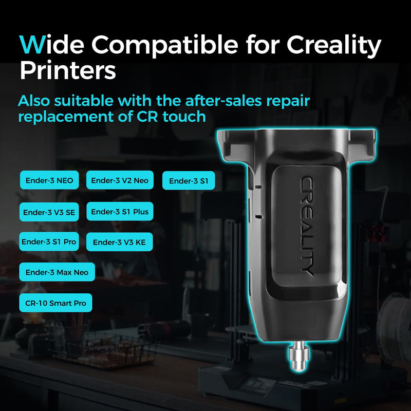 Creality Official CR Touch Auto Leveling Sensor 3D Printer Accessories for Ender 3 V2 Neo, Ender 3 S1 Pro, CR 10 Smart Pro, Achieve First Layers (Mounting Bracket NOT Included) CR Touch Sensor(No bracket included)