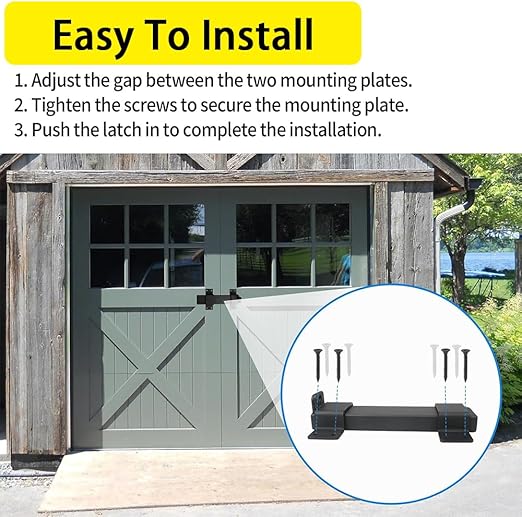 7.5" Heavy Duty Security Slide Latch Lock,with Padlock Hole Adjustable Gate Latch for Wooden Fences Barn Doors, Interior and Outdoor Door Latch,etc.