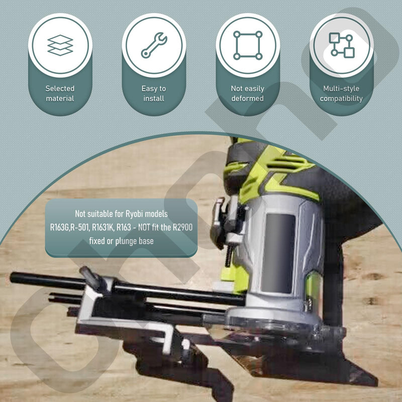 204358001 Edge Guide Assembly/Trim Router Edge Guide - by Ohoho - Compatible with Ryobi Router Edge Guide - Fits Model P601, PCL424B, PCL424, R2401, P206