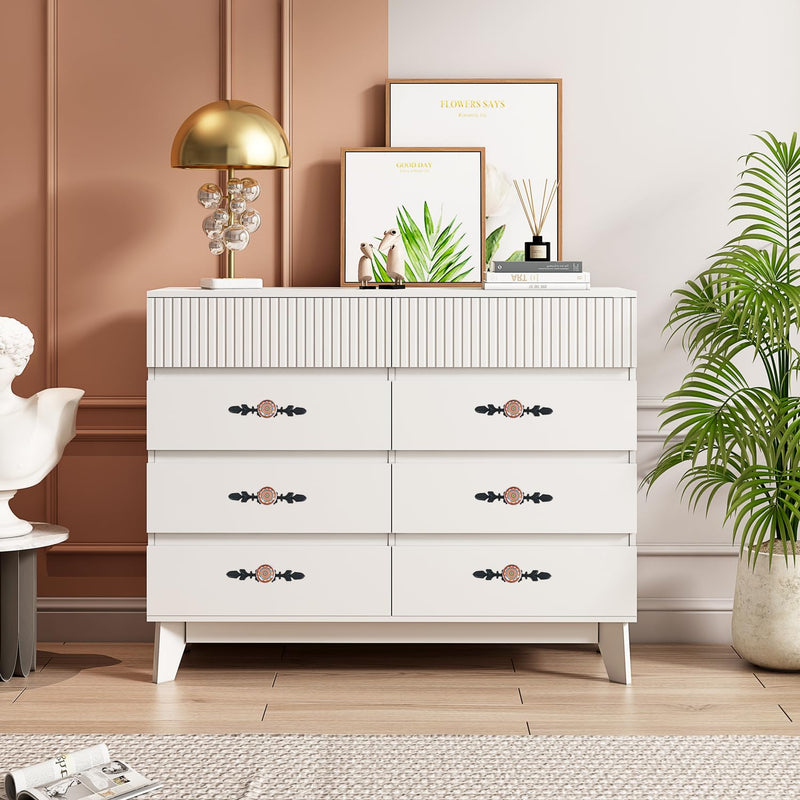 HUAMULAN 8 Pack Knobs Vintage Dresser Kitchen Cabinet Pulls Zinc Alloy Base Backplate Cupboard Wardrobe Drawer Door Handles Pink Floral + Black Base