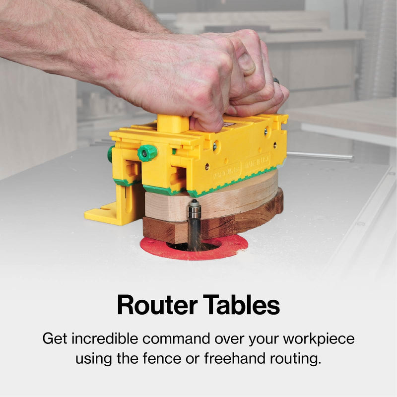 MICROJIG GRR-RIPPER GR-100 3D Table Saw Pushblock, Yellow Base