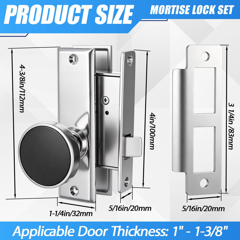 Moxweyeni Mortise Lock Set with Bolt