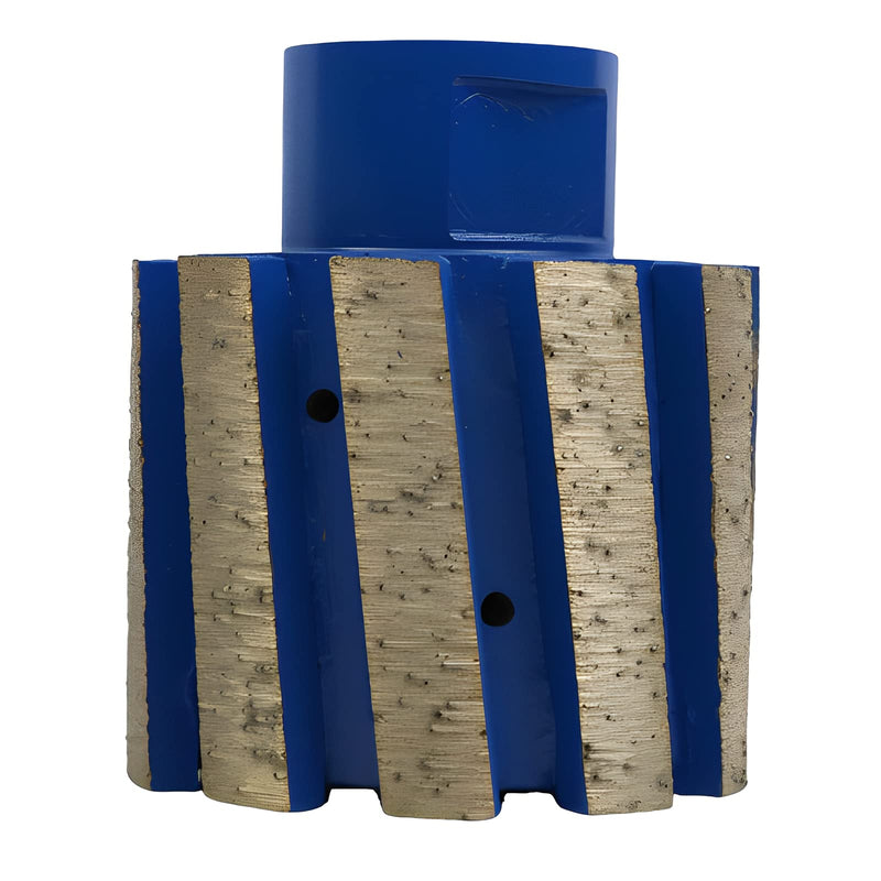 2 Inch Segmented Zero Tolerance Diamond Grinding Drum for Granite,Quartz,Marble,Concrete and Stone 2 Inch,Segmented