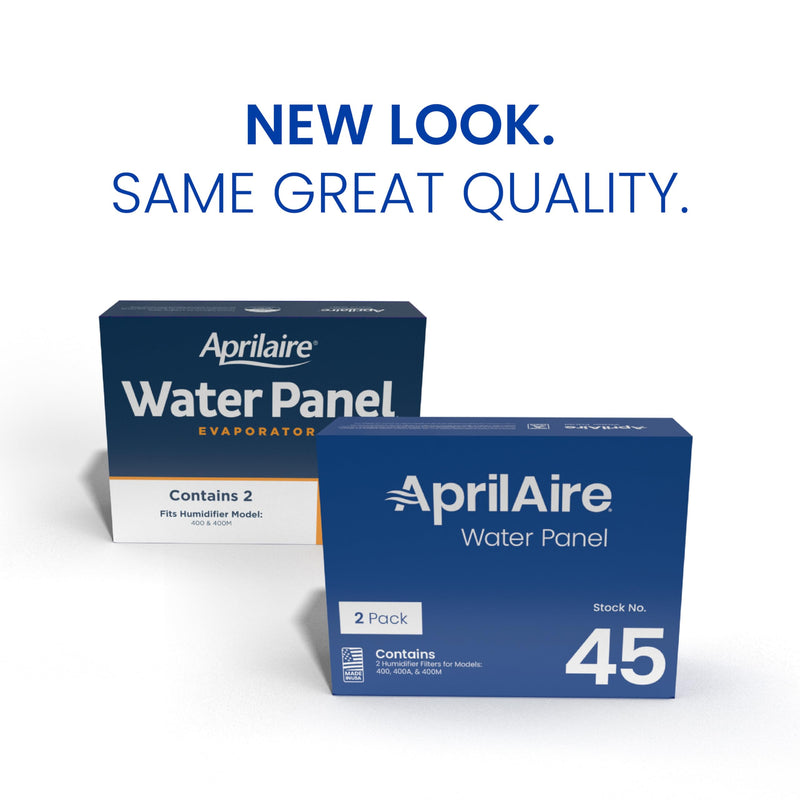 AprilAire 45 Water Panel Humidifier Filter Replacement for AprilAire Whole-House Humidifier Models 400, 400A, 400M (Pack of 2) Water Panel / Humidifier Filter