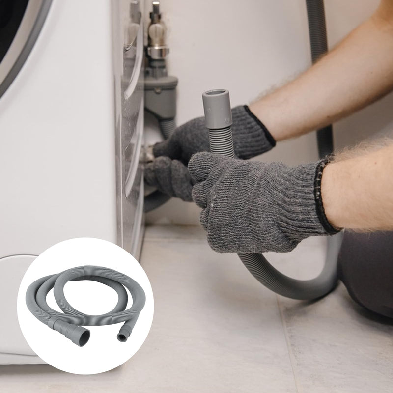 2 M/6.56 ft Washing Machine Drain Hose Extension,Universal Dishwasher Drain Hose Extension Kit,Flexible Hose for for Washer Dishwasher Dehumidifier Drain Hose, with 2 Hose Clamps,1U Hose Holder