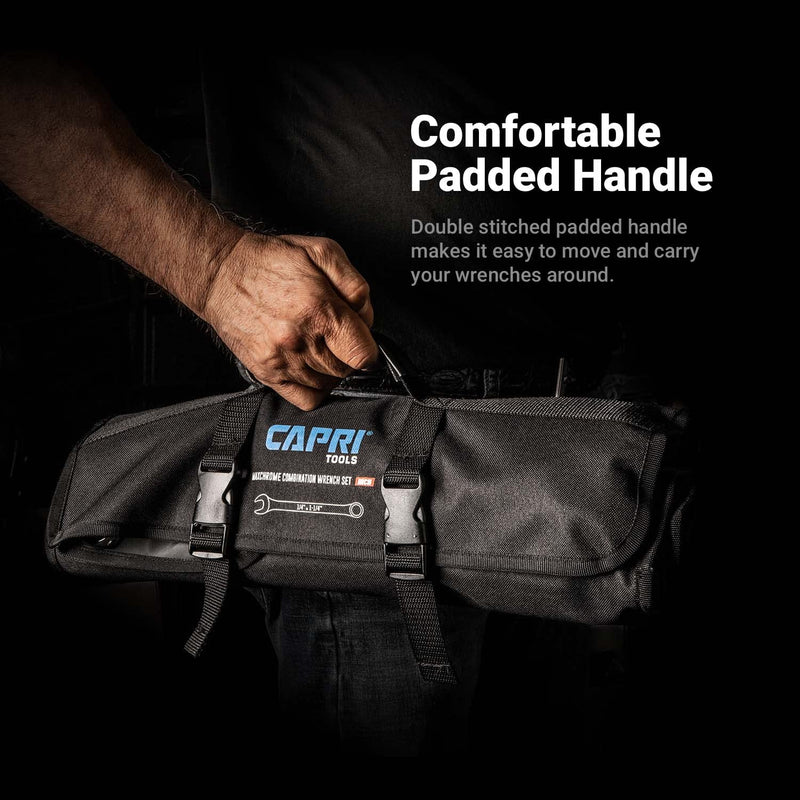 Capri Tools Wrench Roll Up Pouch Standard Pockets Sae / 17 Pockets / Buckle Closure