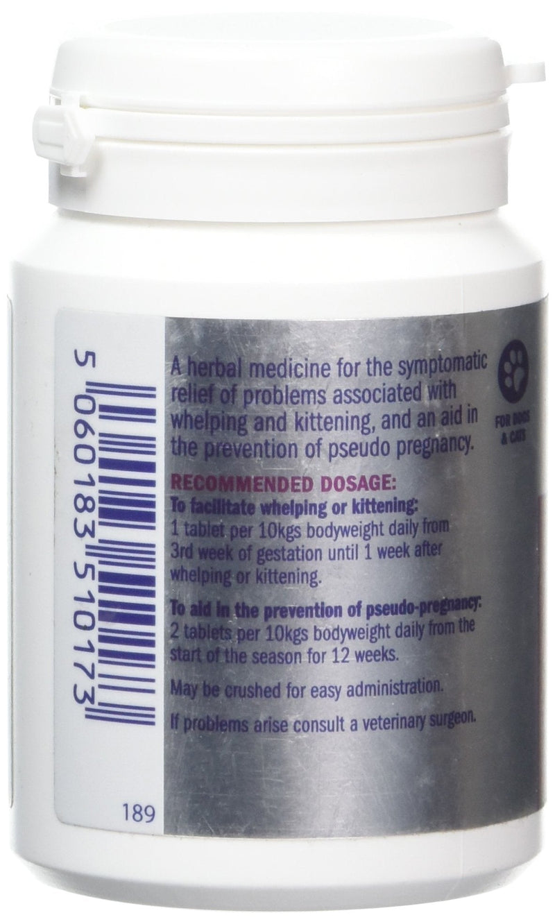 Dorwest Herbs Raspberry Leaf Tablets for Dogs and Cats 100 Tablets - PawsPlanet Australia
