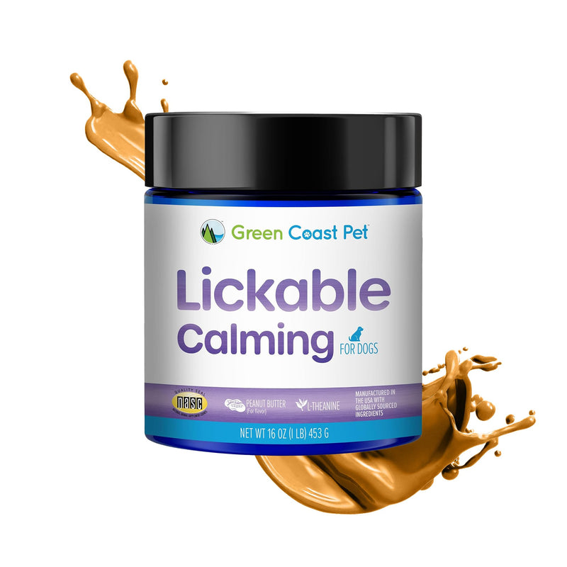Lickable Actives (Calming) Supplement for Dogs, 16 oz | Made in USA | 30 Day Supply Calming