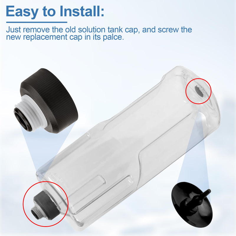 440012803 Cleaner Solution Tank Cap for Hoover Carpet Cleaner Machine, Cleaner Cap for Hoover PowerDash Pet, SmartWash, and FloorMate Jet Carpet Shampooer Machine, for Hoover Carpet Cleaner Part