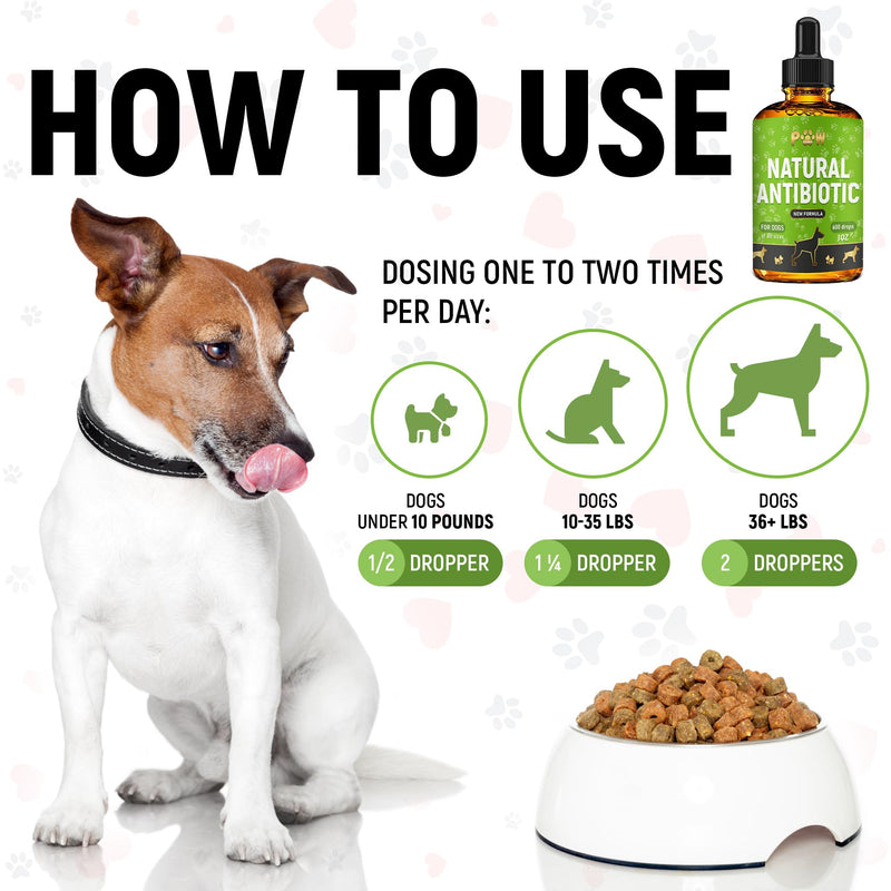 Dog Antibiotic | Natural Antibiotics for Dogs | Pet Antibiotic | Natural Antibiotic for Dogs | Dog Antibiotics | Antibiotics for Dogs | 1 Oz 1 Pack x 1 Fl Oz