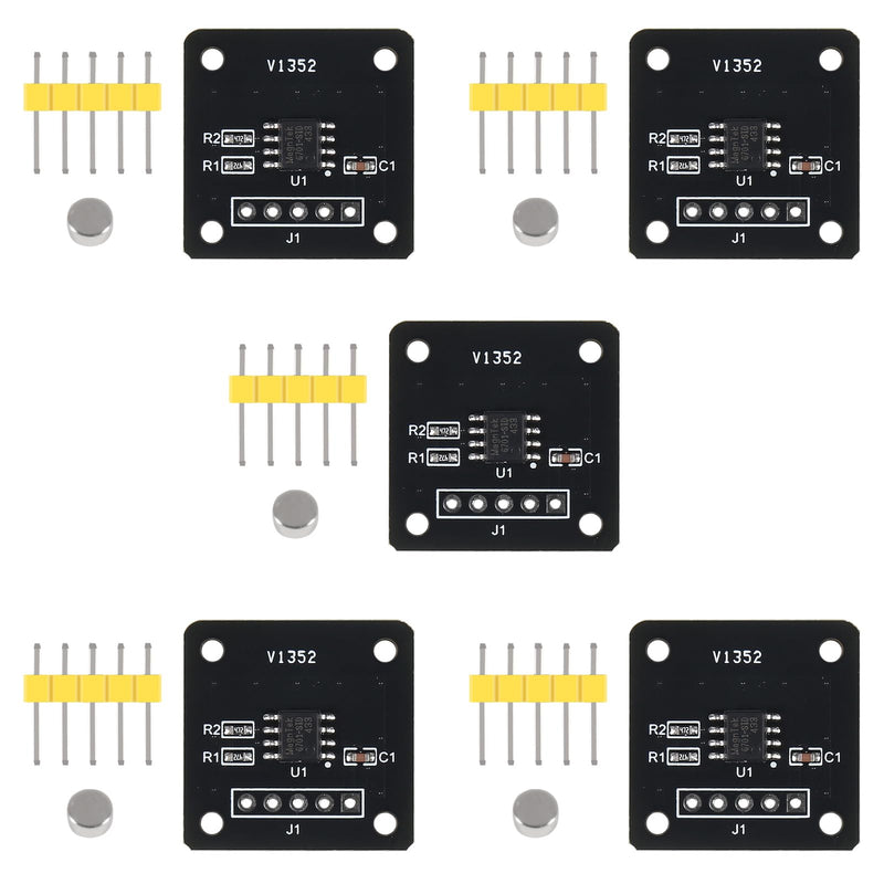 5PCS MT6701 Magnetic Encoder Magnetic Induction Angle Measurement Sensor Module 14bit High Precision Replacement AS5600