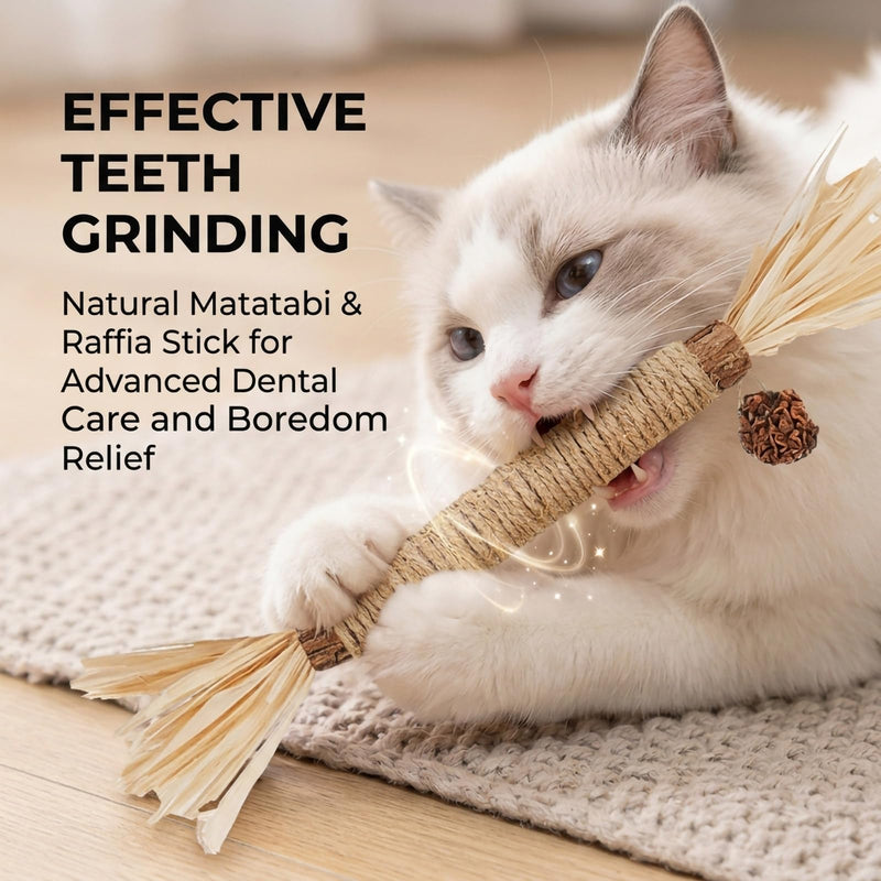 7 Pack Silvervine Sticks for Cats, Natural Kitten Grass Cat Dental Chew Toys for Teeth Cleaning, Catnip Teething Treat for Indoor Kittens, Interactive Wood Kicker for Aggressive Chewers Grass-7pcs