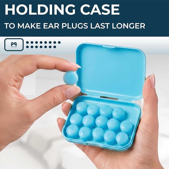 Waterproof Swimming EarPlugs for Adults, Soft Silicone Swim Earplugs, Ear Plugs for Surfing Diving Showering Snorkeling - Keep Water Out and Ear Protection Blue - NewNest Australia