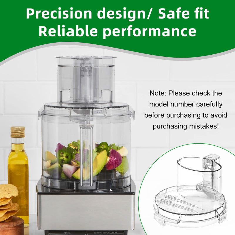 DFP-14NWBCT1 Replacement Food Processor Work Bowl Cover,Compatible with Cuisinart food Processor DLC-005AGTXT1 Bowl, Fits Model DFP-14