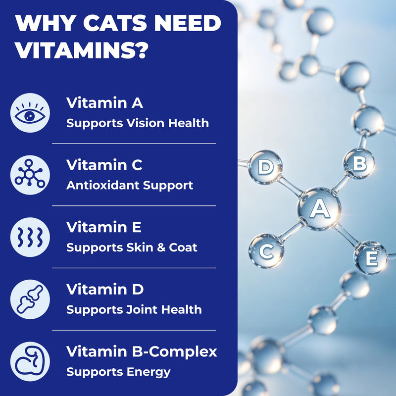 Wellix 26 in 1 Taurine for Cats Multivitamin Treats with L-Lysine for Immune, Joint Support Skin & Coat & Heart Health - Multivitamin, Omega 3, Taurine Supplement for Indoor & Senior Cat - 450 Bites