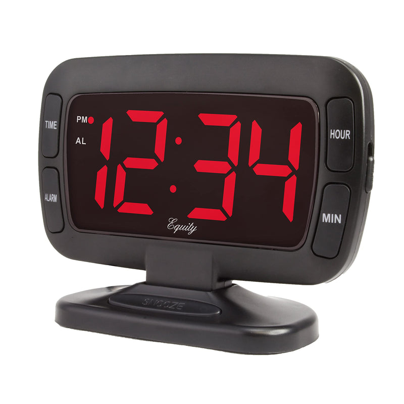 Equity 30016 Large 1.8 Inch Tilt LED Alarm Clock (Pack of 1)