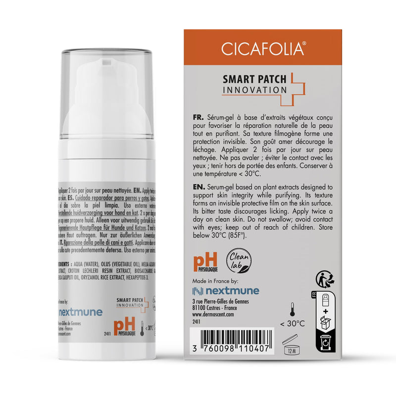 Cicafolia Skin Repair Gel-Serum for Dogs and Cats | Natural Skin Healing Solution | 30 ML
