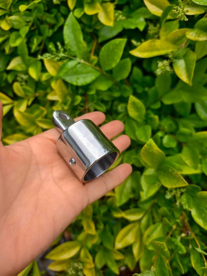 1-1/4 inch(32.8 mm) Bimini Top Cap Eye End Boat Fitting Stainless Steel 316 Boat Marine Hardware Fits 1-1/4 inch O.D. Round Tubing,2Pcs 32