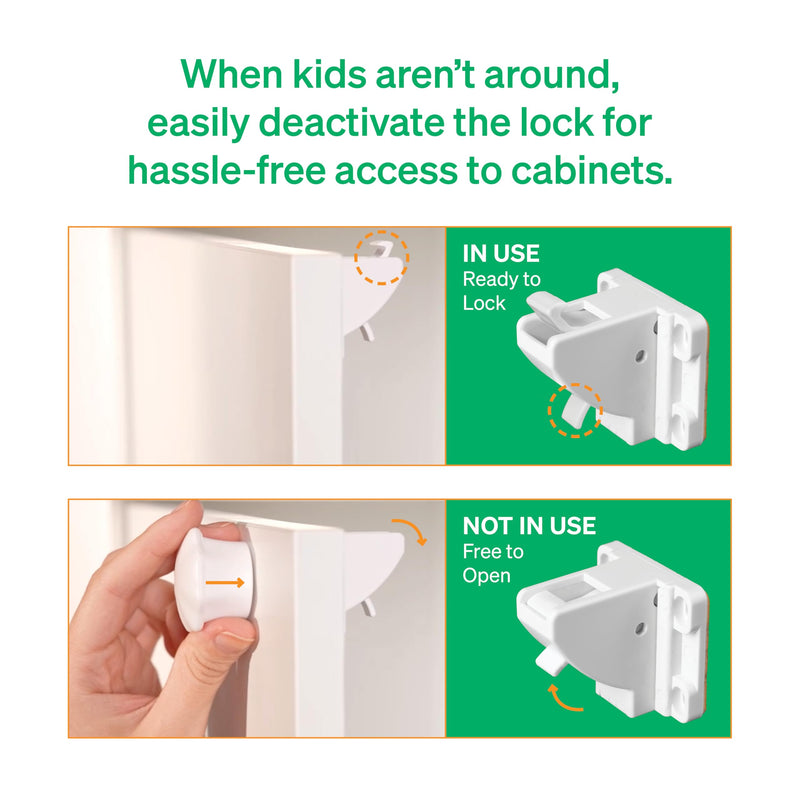 Easy Installation Magnetic Child Safety Cabinet Locks by LoveNoobs™, 20 Locks + 4 Keys, Keep Your Little Ones Safe with Easy-to-Install, Secure Baby Proofing for Cabinets and Drawers