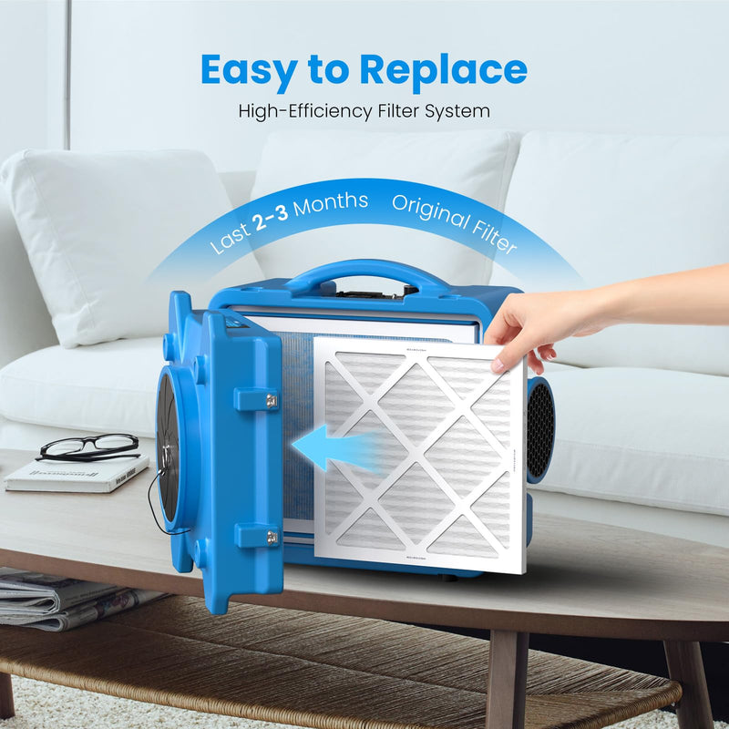 CADPXS 2-Pack MERV-10 Filters for CADPXS Shield 550 Air Scrubber White