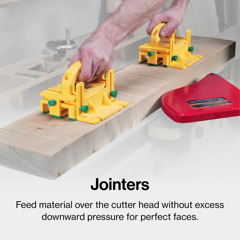 MICROJIG GRR-RIPPER GR-100 3D Table Saw Pushblock, Yellow Base