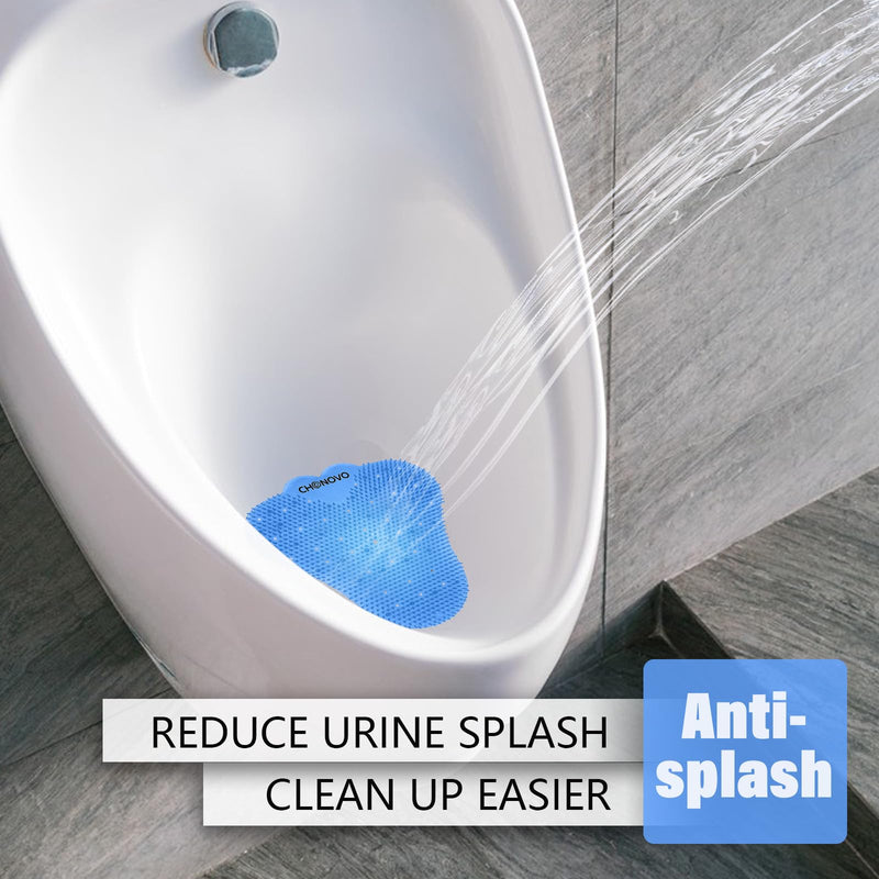 Urinal Screen Deodorizer 12 Pack,Urinal Cakes Deodorizer Bulk Urinal Mats Screens Scented Anti Splash Urinal Pads for Men Bathroom Office School (4 Pcs Ocean Breeze 4 Pcs Lemon 4 Pcs Orange)