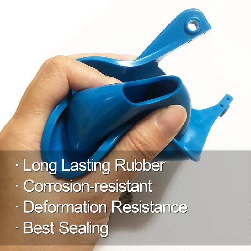Toilet Flapper Replacement kit 3 inch (2 Pack) for TOTO Toilet Flapper 3'' Easy to Install with Stainless Chain & Rubber fit 3-inch Flush Valve Toilet for G-Max, THU499S, THU331S, THU175S & 2021BP 2 Flappers