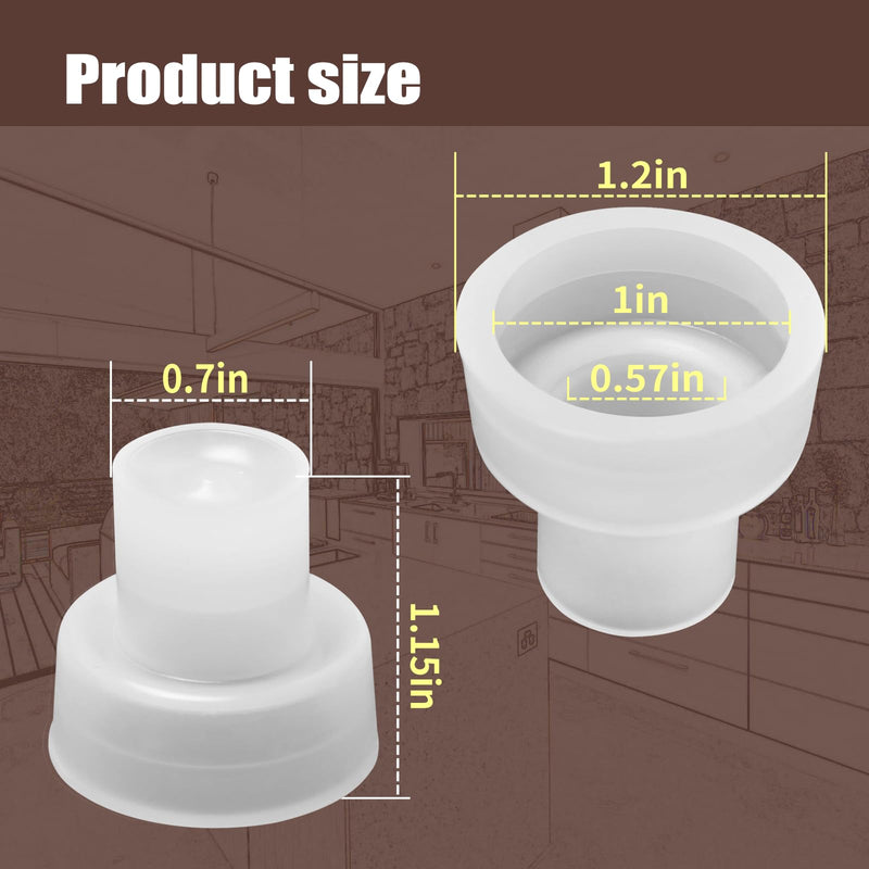 15 Pack 00600.1000 Faucet Silicone Rubber Seat Cup Replacement Parts, Compatible with Bunn Beverage Equipment