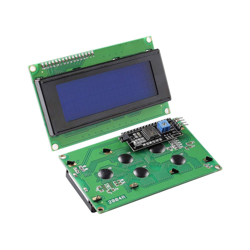 SunFounder IIC I2C TWI Serial 2004 20x4 LCD Module Shield Compatible with Arduino R3 MEGA (IIC 2004) LCD2004 & I2C (1Pack)