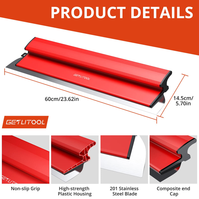 GETLITOOL 60cm Large Paint Putty Scraper with Spare Replaceable Blade 1-Piece