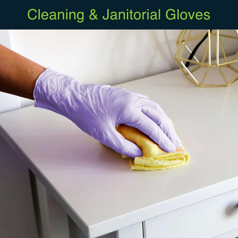 Lilac Nitrile Disposable Gloves - 100 Count - 3 Mil Nitrile Gloves Small - Powder and Latex Free Rubber Gloves - Surgical Medical Exam Gloves - Food Safe Cooking Gloves Lilac