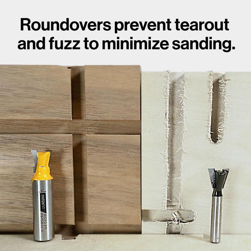 MICROJIG Matchfit MB-025-0514 Dovetail 1/4" Shank 14° X 1/2" Router Bit