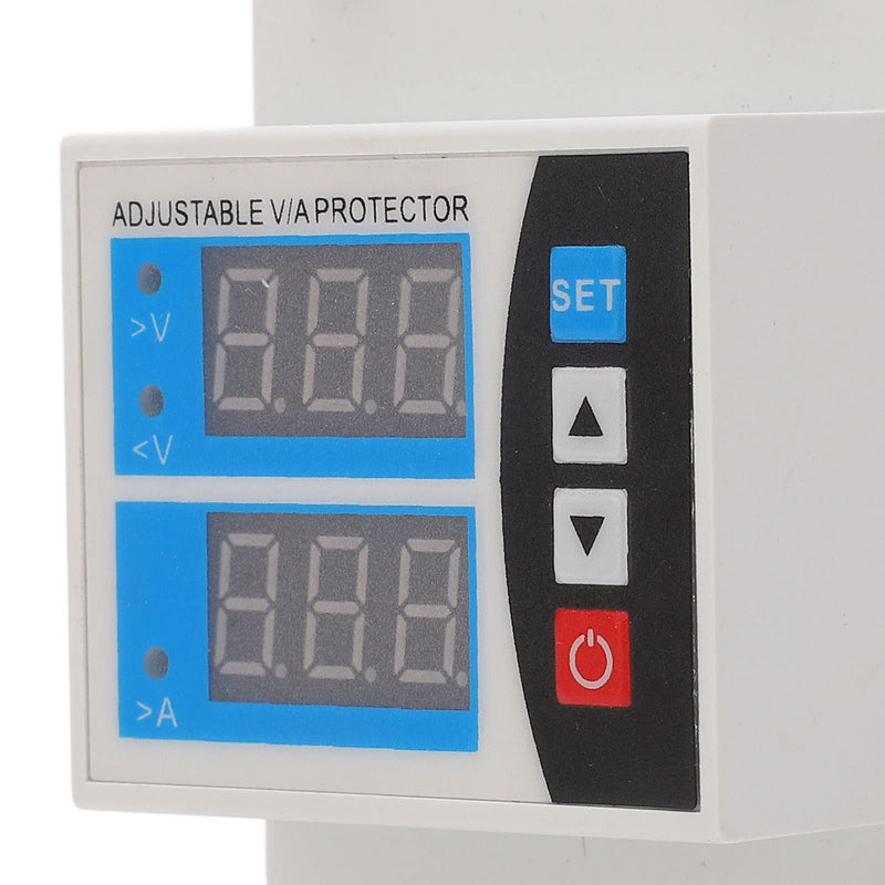 Hilitand Over Under Voltage Protector 2 Display Self Resetting Current Limit Din Rail Protective Device 240V to 300V 63A