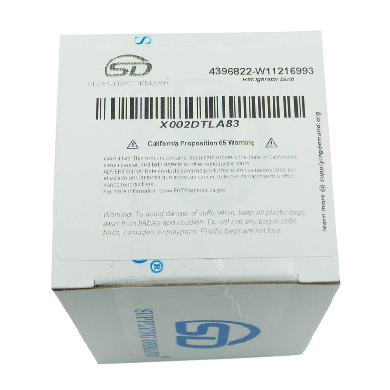 Supplying Demand W11216993 4813672 W11125625 Refrigerator Light Bulb Replacement 3.6 Watt LED