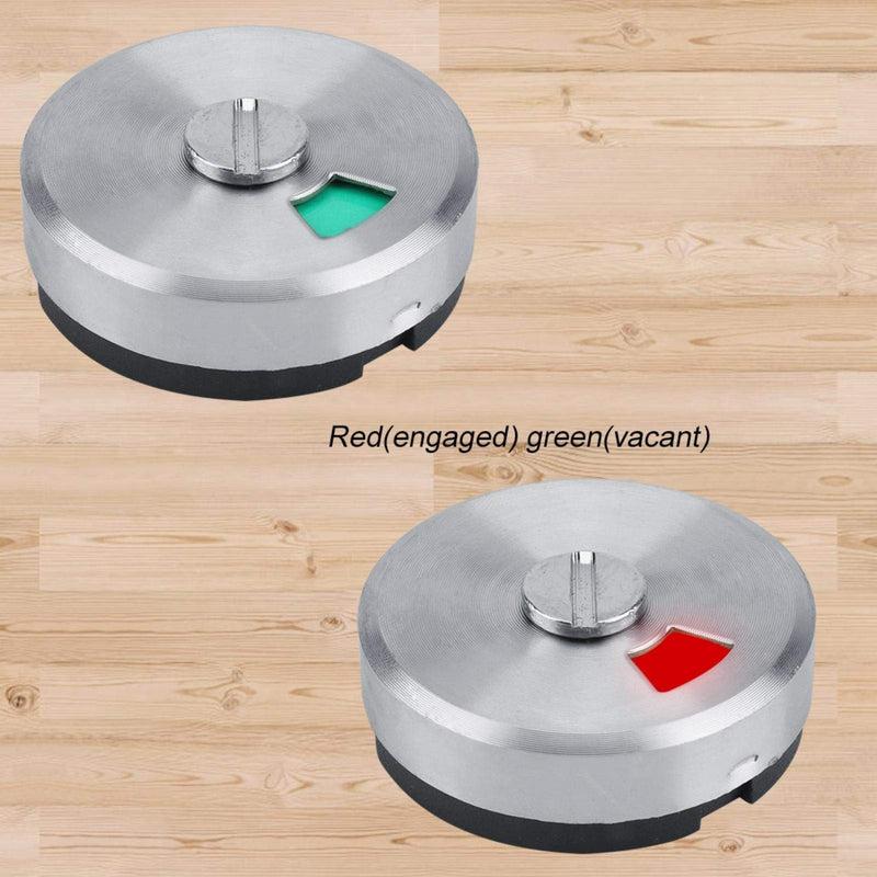 Door Lock Indicator, Indicator Deadbolt Toilet Bathroom Lock Vacant/Engaged Chrome Partition Door (Satinless Steel)