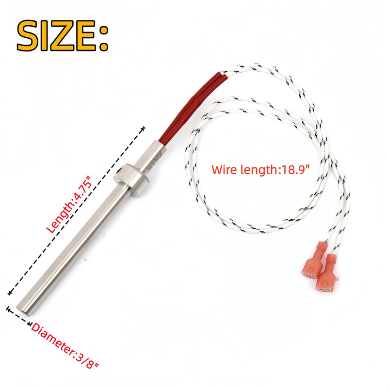 PU-CHA Igniter Compatible for Englander Pellet Stove Igniter, England Stove Works Igniter 12V 300W