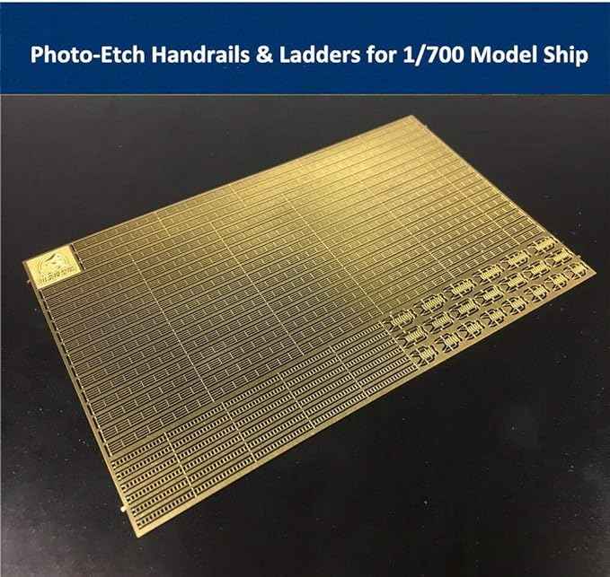 Dovhmoh Photo Etched PE Handrail & Ladder for 1/700 Model Ship CYPE005 Universal PE Handrail Ladder Escalator - NewNest Australia