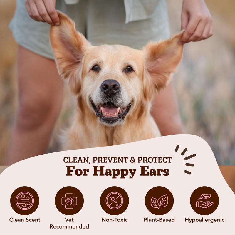 Natural Dog Company Eye & Ear Wipes Bundle for Dogs – Tear Stain Remover & Ear Cleaner Wipes with Green Tea, Goldenseal, Calendula & Aloe – Vegan, Non-Irritating Formula – 100 ct + 50 ct