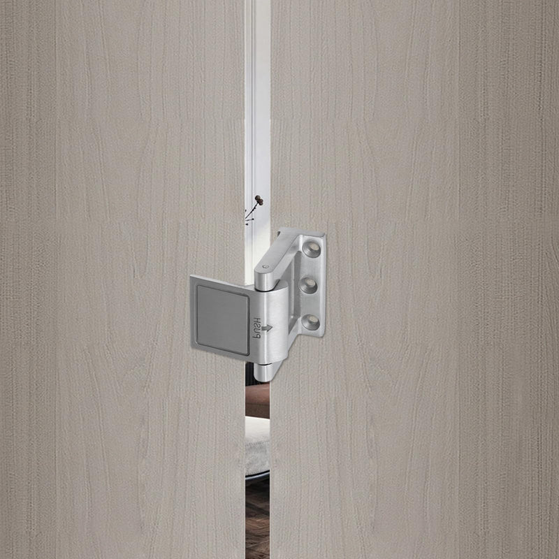 Upgraded Door Reinforcement Lock with Flip Design, Security Doors Lock, Door Stoppers Security for Reinforced Rooms Inside Homes, Apartments, Hotels (Silver) Silver