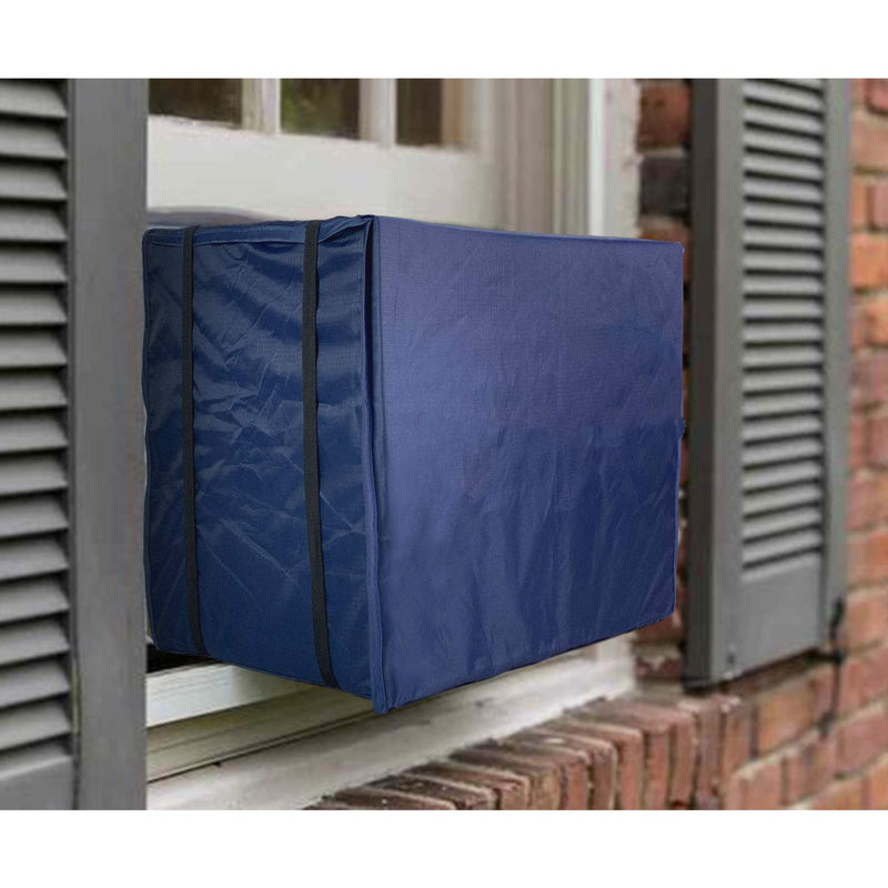 Air Conditioner Cover,Outdoor Air Conditioner Covers Window Dust-Proof Waterproof Winter AC Cover for Outside Units (25.5"W x 17"H x 20.5"D) blue 25.5"W x 20.5"D x 17"H
