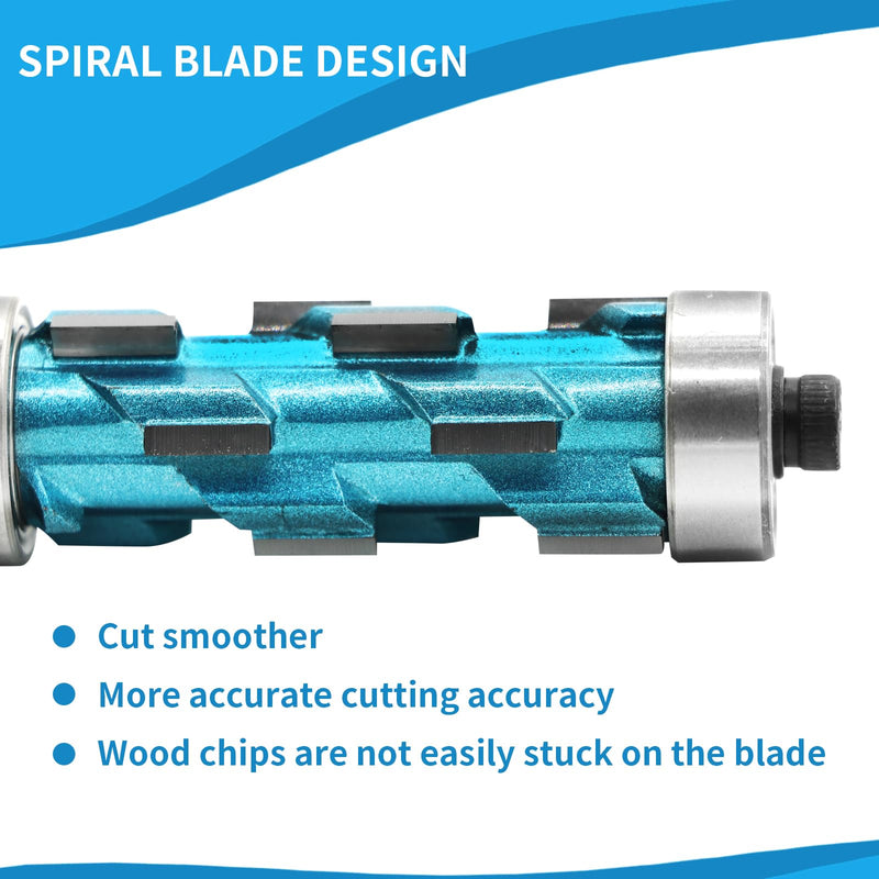 Flush Trim Router Bit, Router Bits 12mm Shank Double Bearing Spiral Trimmer Template Router Bit for Woodworking Trimming(4-1/8")