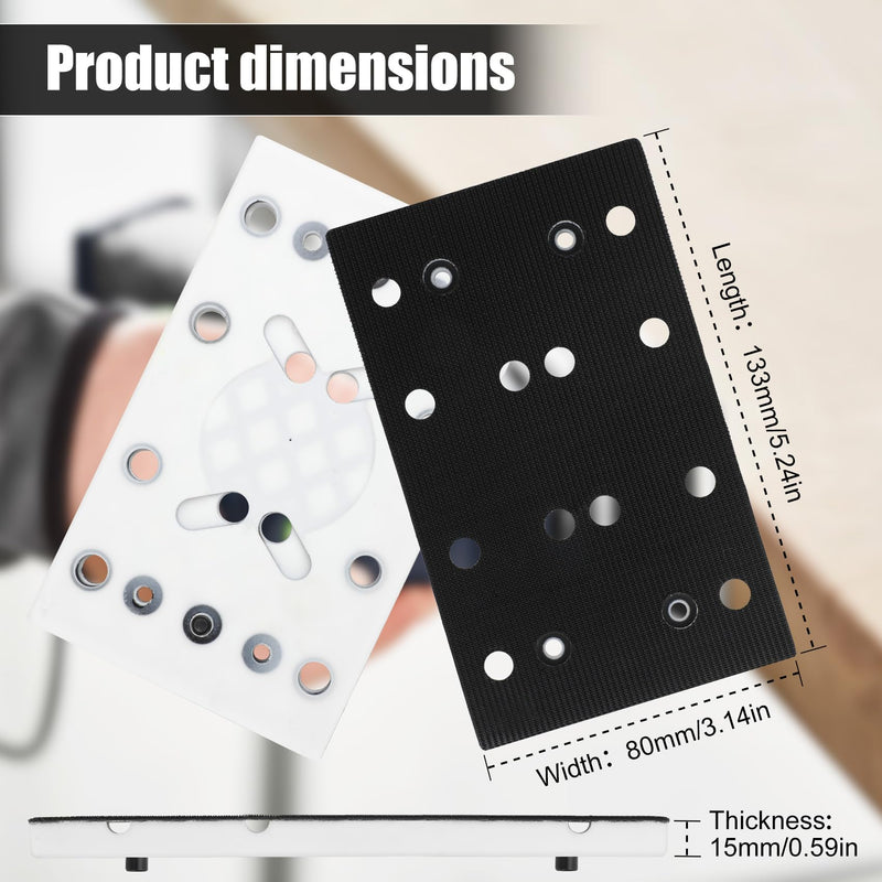 489252 RTS 400 Replacement StickFix Sanding Pad for festool 80mm X 130mm (3 5/32 x 5 1/4 in) Soft 12 Holes Compatible with RTS/RS/RTSC 400 Random Orbit Sanders