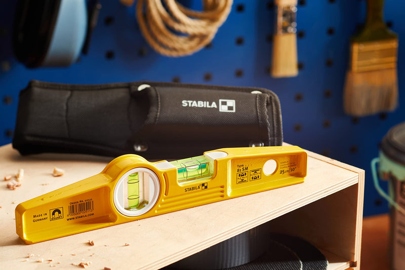 Stabila 81s-10mh Magnetic Level and Holster 2511 1 Yellow/Black